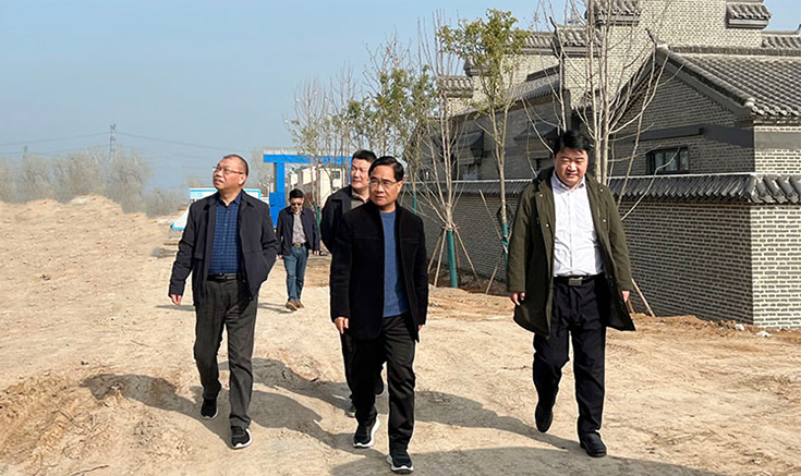 鄧紹宏、王輝、郭淮成一行蒞臨項目基地參觀考察